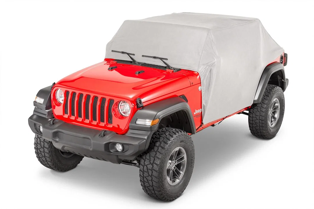 11120609 – MASTERTOP Cab Cover, Covers Cab From Windshield Frame To Cargo Area Waterproof Gray Fabric With Door Flap/...
